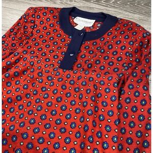 Castleberry Women's Vintage Geometric Patterned‎ Skirt Suit Red Size 10